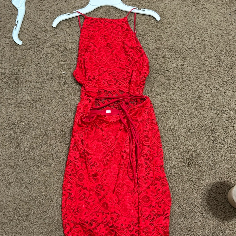 Red homecoming dress!
